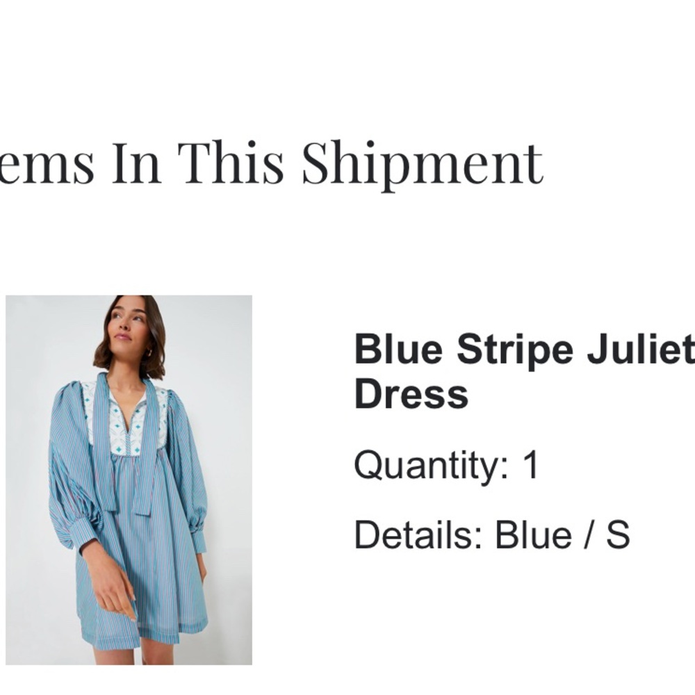 Tuckernuck Blue Long Sleeve Sundress with Bishop Sleeves and Bib Collar
